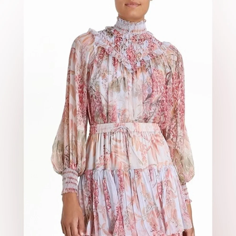ZIMMERMANN Botanica Smocked Yoke Blouse - Picture 2 of 15